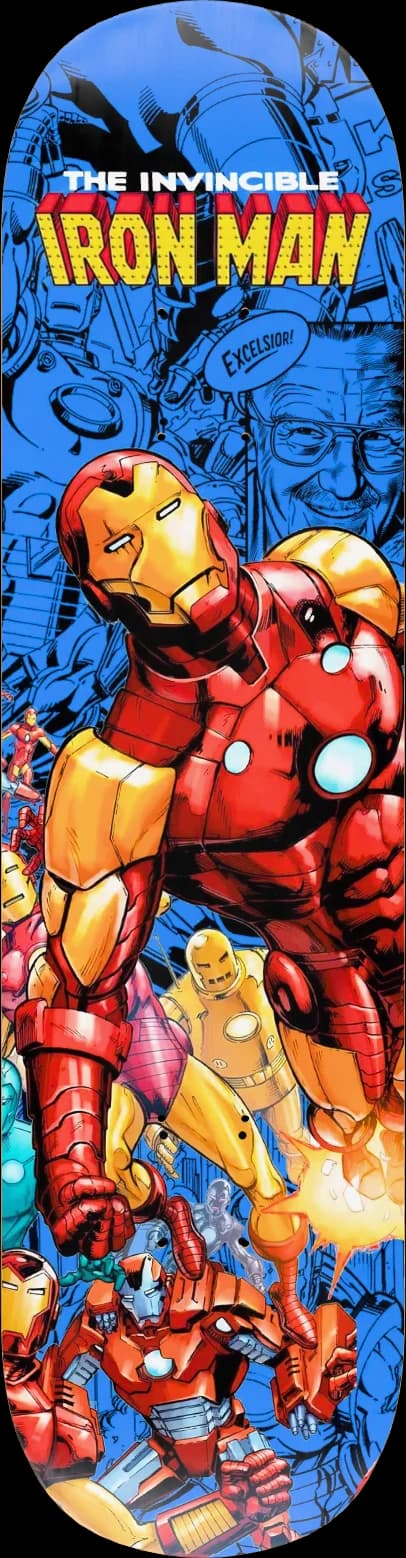 Iron Man, hand-painted, the last deck of the Marvel set